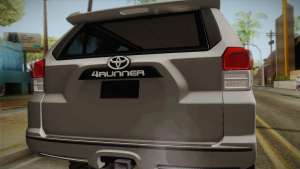 Toyota 4runner 2010 для GTA San Andreas багажник сзади