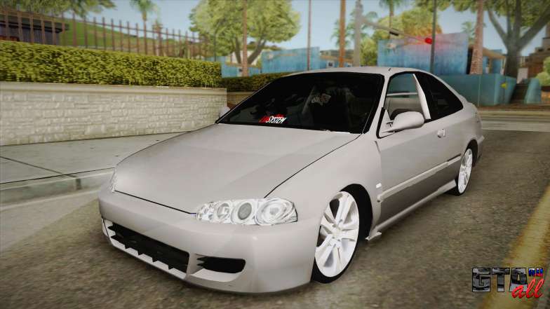 Honda Civic Coupe DX 1995 для GTA San Andreas вид спереди