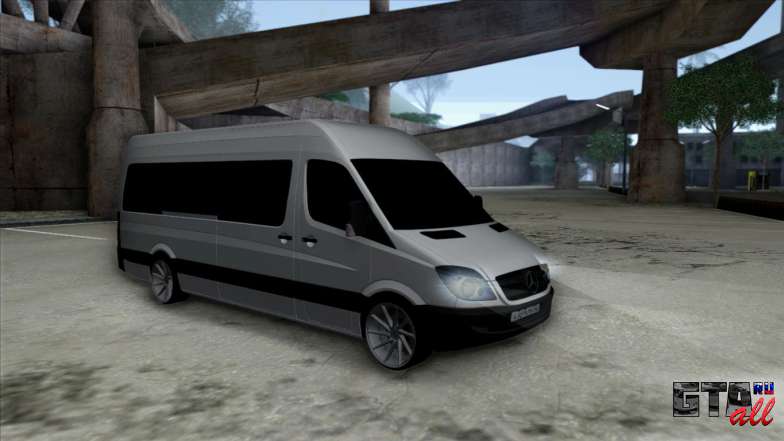 Mercedes-Benz Sprinter для GTA San Andreas вид спереди