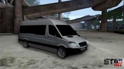 Mercedes-Benz Sprinter для GTA San Andreas вид спереди