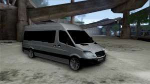 Mercedes-Benz Sprinter для GTA San Andreas вид спереди