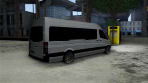 Mercedes-Benz Sprinter для GTA San Andreas задняя часть