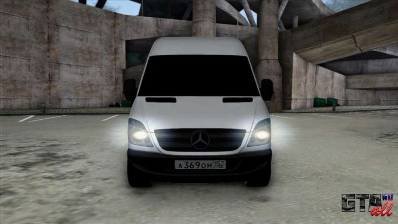 Mercedes-Benz Sprinter для GTA San Andreas фронтально