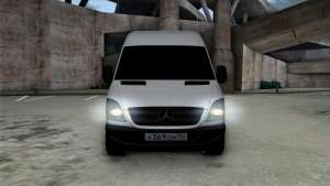 Mercedes-Benz Sprinter для GTA San Andreas фронтально