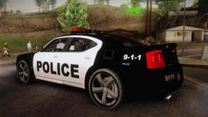 Dodge Charger SRT8 Police San Fierro для GTA San Andreas вид сзади