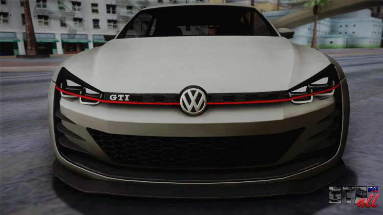 Volkswagen Golf Design Vision GTI для GTA San Andreas капот