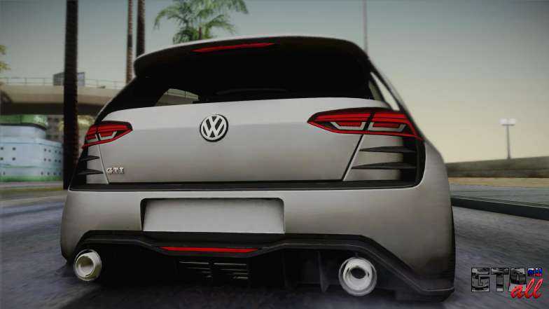 Volkswagen Golf Design Vision GTI для GTA San Andreas задний багажник