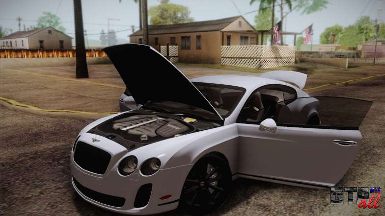 Bentley Continental SuperSports 2010 v2 Finale для GTA San Andreas открытые двери