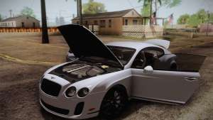 Bentley Continental SuperSports 2010 v2 Finale для GTA San Andreas открытые двери