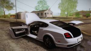 Bentley Continental SuperSports 2010 v2 Finale для GTA San Andreas открытый багажник