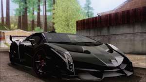 Lamborghini Veneno Roadster LP750-4 2014 для GTA San Andreas вид спереди