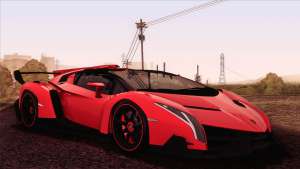 Lamborghini Veneno Roadster LP750-4 2014 для GTA San Andreas общий вид