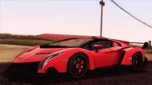 Lamborghini Veneno Roadster LP750-4 2014 для GTA San Andreas вид сбоку