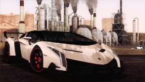 Lamborghini Veneno Roadster LP750-4 2014 для GTA San Andreas спереди