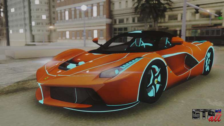 Ferrari LaFerrari TRON Edition v1.0 для GTA San Andreas вид спереди