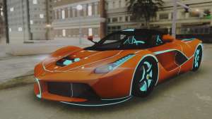 Ferrari LaFerrari TRON Edition v1.0 для GTA San Andreas вид спереди