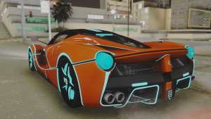 Ferrari LaFerrari TRON Edition v1.0 для GTA San Andreas задняя часть