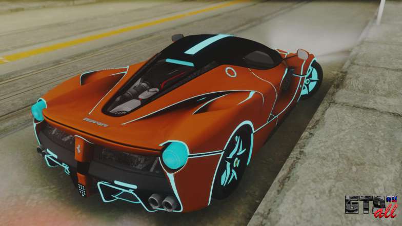 Ferrari LaFerrari TRON Edition v1.0 для GTA San Andreas задние фонари