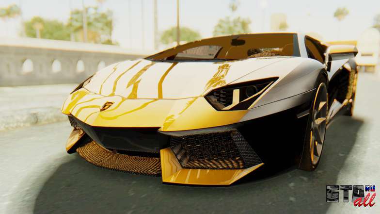 Lamborghini Aventador LP700-4 Light Tune для GTA San Andreas передние фары