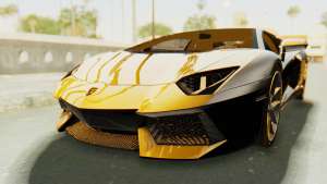 Lamborghini Aventador LP700-4 Light Tune для GTA San Andreas передние фары