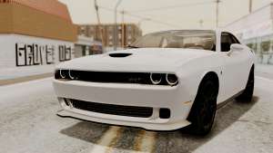 Dodge Challenger SRT Hellcat 2015 HQLM PJ для GTA San Andreas спереди