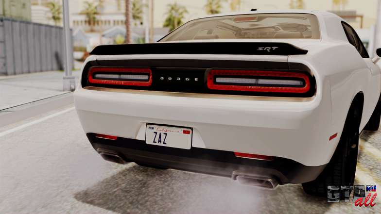 Dodge Challenger SRT Hellcat 2015 HQLM PJ для GTA San Andreas задние фонари