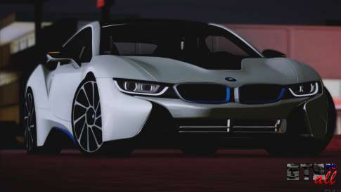 BMW i8 Coupe 2015 для GTA San Andreas спереди вид