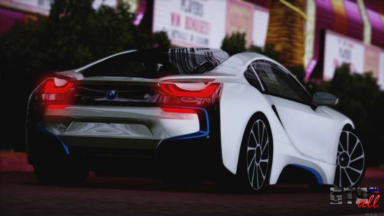 BMW i8 Coupe 2015 для GTA San Andreas задняя часть