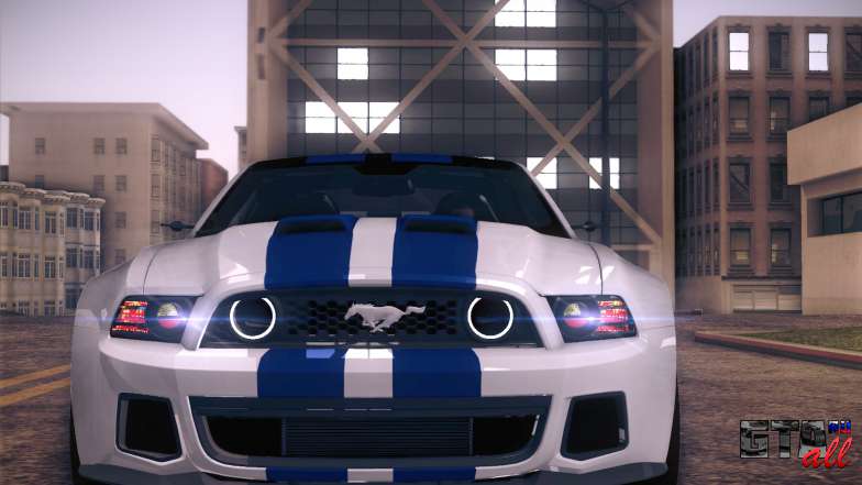 Ford Mustang 2013 - Need For Speed Movie Edition для GTA San Andreas спереди вид