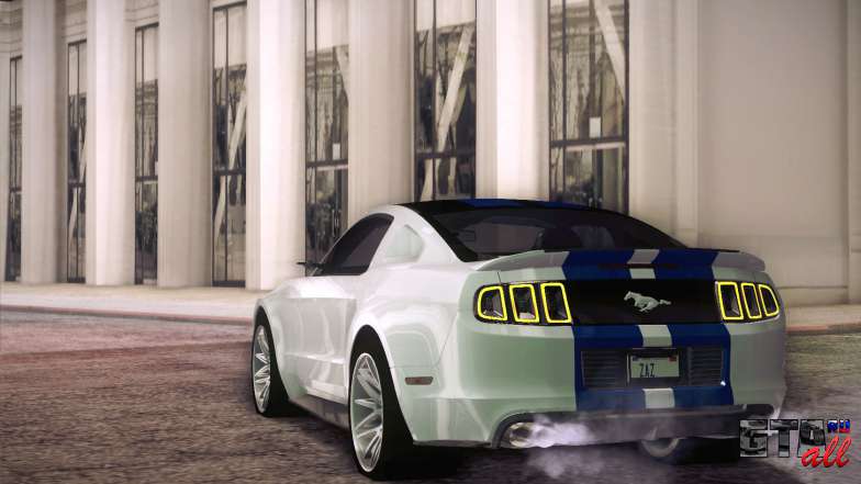 Ford Mustang 2013 - Need For Speed Movie Edition для GTA San Andreas вид сзади