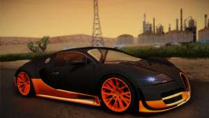 Bugatti Veyron Super Sport World Record Edition для GTA San Andreas вид сбоку