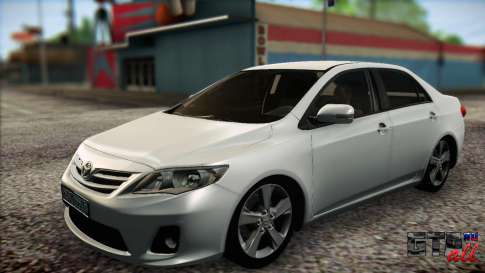 Toyota Corolla 2012 для GTA San Andreas вид спереди