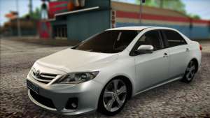 Toyota Corolla 2012 для GTA San Andreas вид спереди