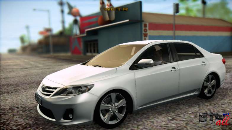 Toyota Corolla 2012 для GTA San Andreas передняя часть