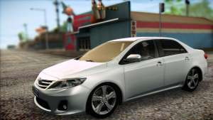 Toyota Corolla 2012 для GTA San Andreas передняя часть