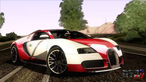 Bugatti Veyron 16.4 для GTA San Andreas вид спереди