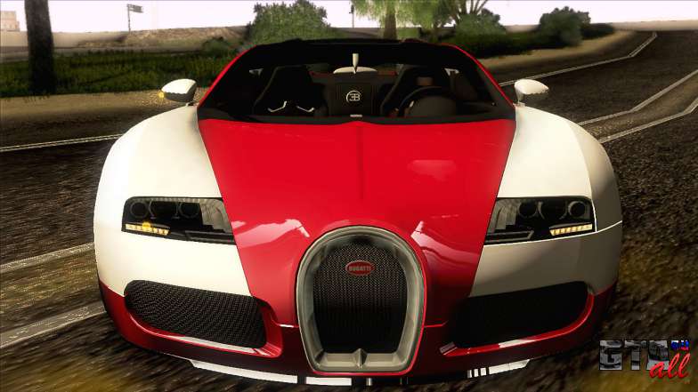 Bugatti Veyron 16.4 для GTA San Andreas передняя часть