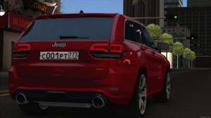 Jeep Grand Cherokee SRT8 для GTA San Andreas вид сзади