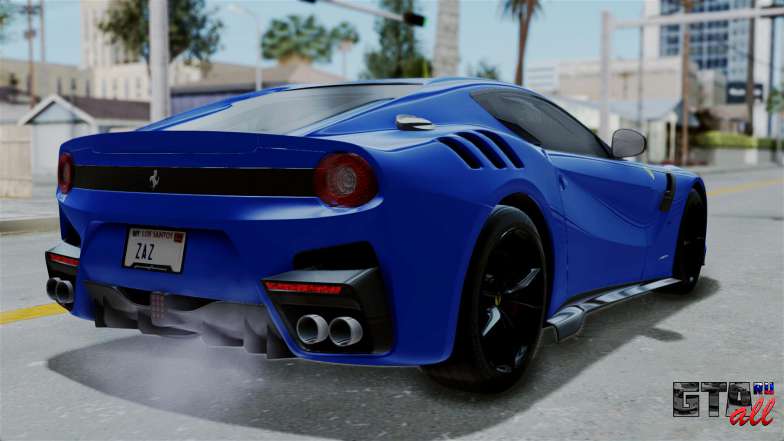 Ferrari F12 TDF 2016 для GTA San Andreas вид сзади