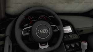 Audi R8 V10 Spyder 2014 для GTA San Andreas рулевое колесо