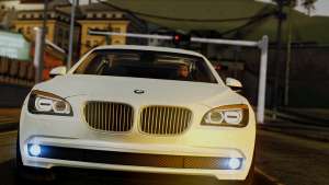 BMW 7 Series F02 2013 для GTA San Andreas вид спереди