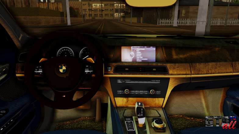 BMW 7 Series F02 2013 для GTA San Andreas интерьер