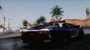 Lamborghini Aventador LP 700-4 Police для GTA San Andreas задняя часть