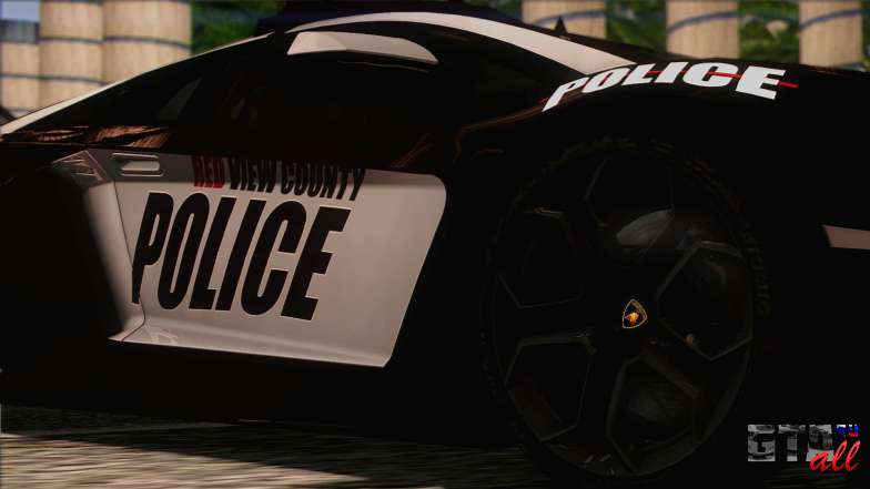 Lamborghini Aventador LP 700-4 Police для GTA San Andreas колеса