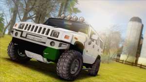 Hummer H2 Tunable для GTA San Andreas вид спереди