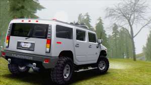 Hummer H2 Tunable для GTA San Andreas задняя часть