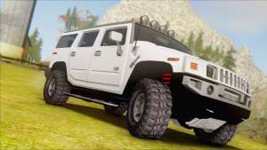 Hummer H2 Tunable для GTA San Andreas решетка радиатора