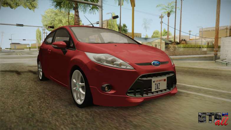 Ford Fiesta 2009 для GTA San Andreas вид спереди