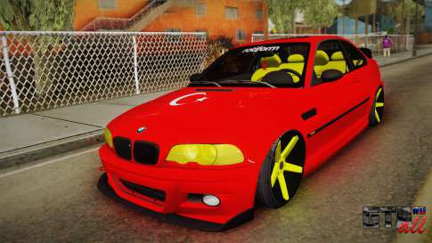 BMW M3 E46 Turkish Stance для GTA San Andreas вид спереди