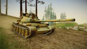 T-62 Desert Camo v2 для GTA San Andreas вид спереди